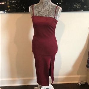 Red Form Fitting Dress